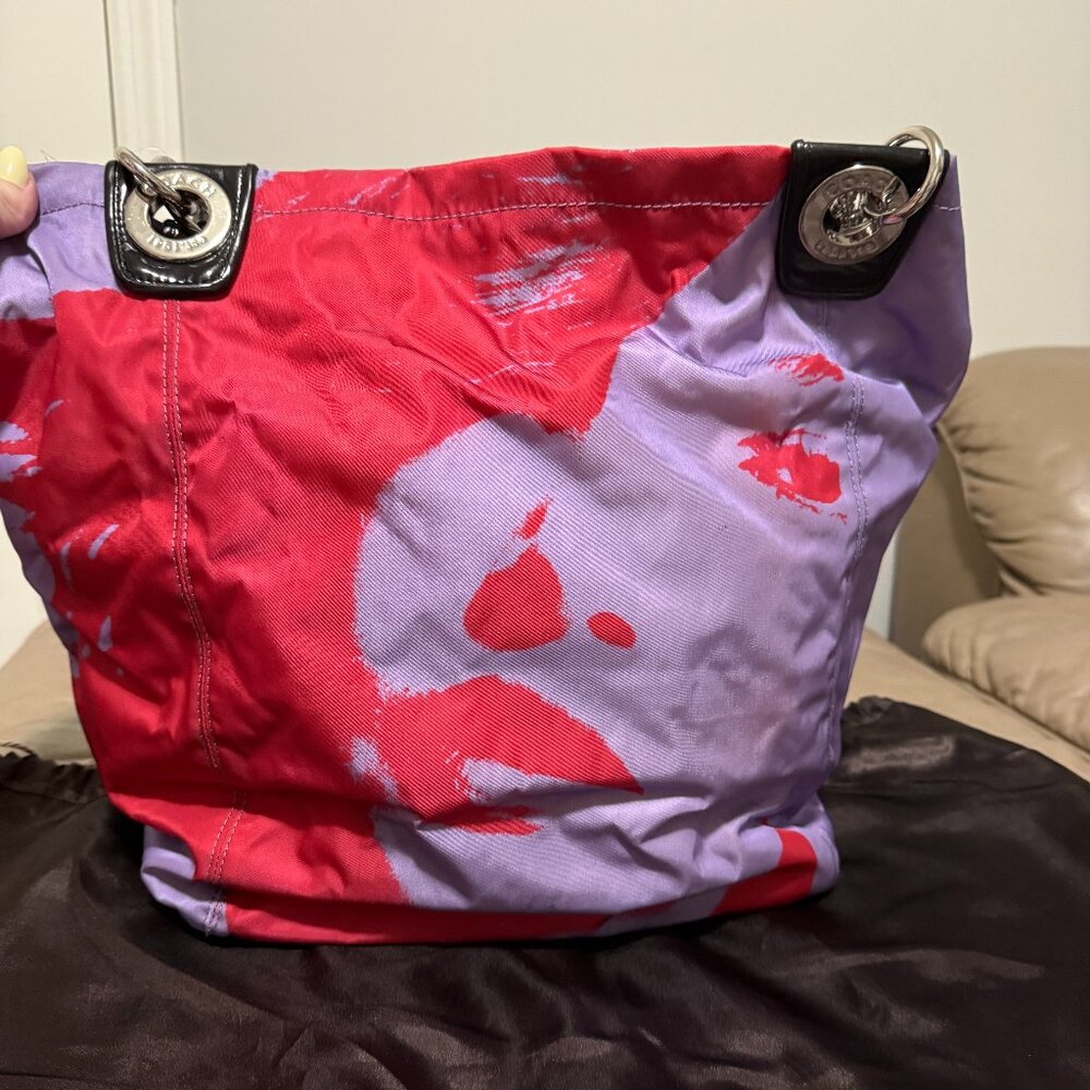 Coach Limited Edition Madison Red and Purple Women's Tote *RARE* Brand New